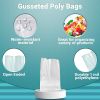 Pack of 1000 Gusseted Hole Vented Bags 12 x 6 x 24. Open End Polyethylene Bags 12x6x24. Thickness 1 mil Ultra Thin Design. Plastic Bags for Packing an