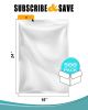 Pack of 500 Laminated Vacuum Pouches; Clear 16 x 22. Poly-Nylon Vacuum Food Bags 16x22. Thickness 3 mil Thick. Plastic Bags for Packing and Storing. P
