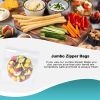 Pack of 250 Jumbo Zipper Bags 24 x 24. Clear Seal Top Bags with Single Track 24x24. Thickness 2 mil. Poly Bags for Packing and Storing. Polyethylene B