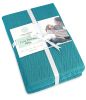 Queen Size Blanket for Bed 100% Cotton Blankets Soft and Breathable 410Gsm Waffle Lightweight Summer Blanket 90x90 Inches Teal