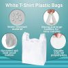 Pack of 1000 White T-Shirt Plastic Bags 11.5 x 6.5 x 21. Plain T-Shirt Carry-Out Bags 11 1/2 x 6 1/2 x 21. Thickness 0.65 mil. Shopping Bags. Handled