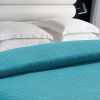 Queen Size Blanket for Bed 100% Cotton Blankets Soft and Breathable 410Gsm Waffle Lightweight Summer Blanket 90x90 Inches Teal